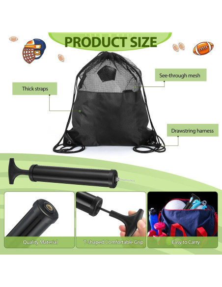 Conjunto de 12 Bombas de Pelotas Foilswirl con Bolsas de Malla