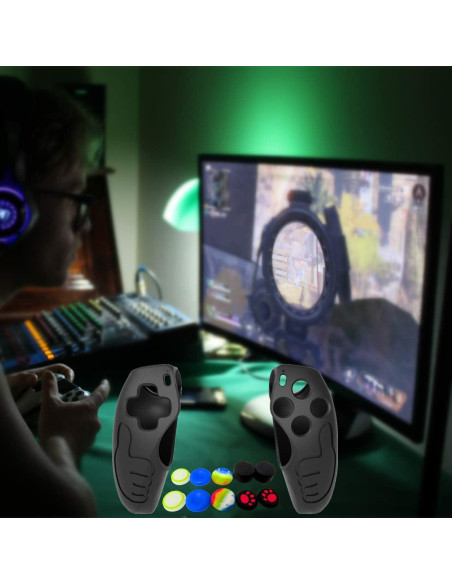 Funda Controlador PS5 Asokex Silicona Antideslizante Negra