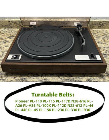 Correa de Reemplazo para Tocadiscos Sam&Johnny - Compatible con Pioneer