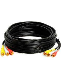 Cable RCA 3 RCA Macho a Macho 7.62 Metros Cmple Audio Video 2
