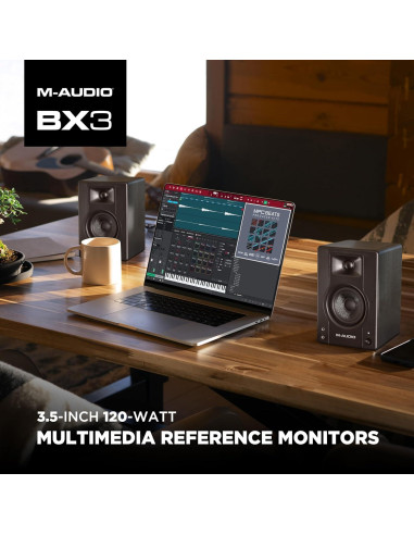 M-AUDIO BX3 Monitores de Estudio 120W 3.5" Altavoces PC