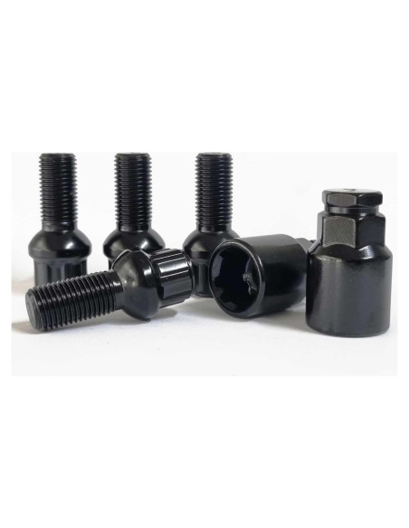 Juego de pernos de bloqueo de rueda TRACER M14 x 1.5 27mm Negro