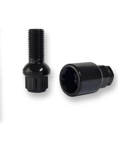 Juego de pernos de bloqueo de rueda TRACER M14 x 1.5 27mm Negro