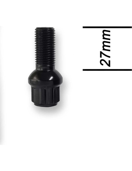 Juego de pernos de bloqueo de rueda TRACER M14 x 1.5 27mm Negro
