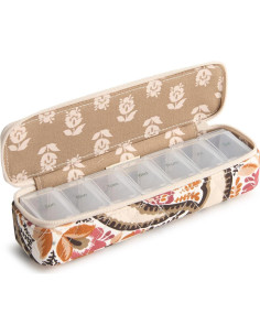 Estuche de Pastillas Vera Bradley Algodón Premium 7 Días 2