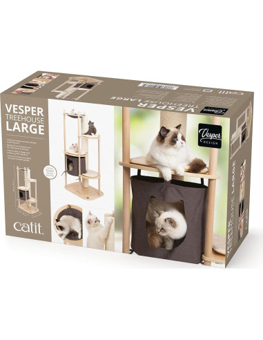 Catit Vesper Casa del Árbol para Gatos Grande 72x57.5x163cm