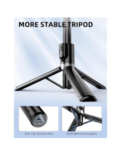 Trípode para Selfie SelfieShow L12 Negro, Extensible 106 cm 2