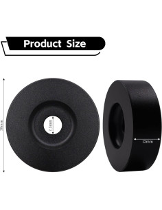 Adaptador de disco 45 RPM MayRecords Aluminio Negro 7" 2