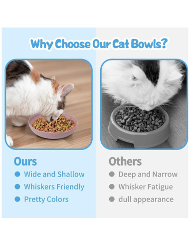 8 Platos para Gatos de Paja de Trigo - Antifatiga Bigotes