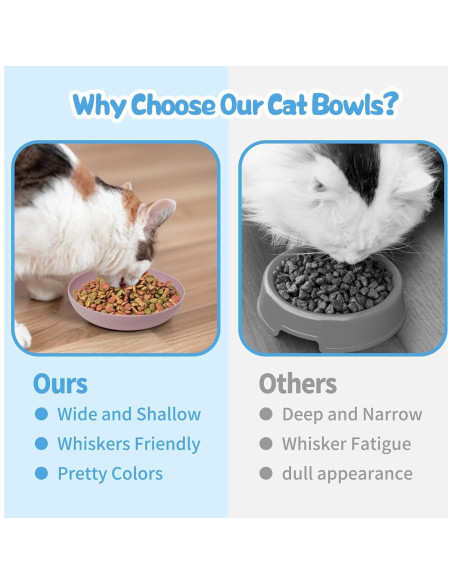 8 Platos para Gatos de Paja de Trigo - Antifatiga Bigotes