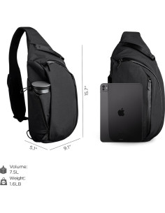 Bolsa Crossbody ALPAKA Metro Hombro Izquierdo 7.5L Negro 2