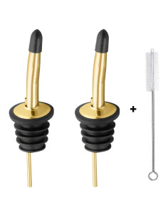 Vertedores de Licor Acero Inoxidable WAFJAMF 2 Pcs Dorado