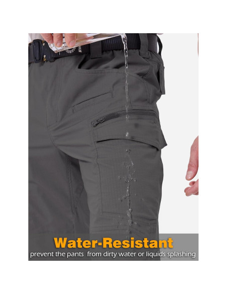 Pantalones Tácticos CARWORNIC Hombre Ripstop 30W x 76L 11 Bolsillos