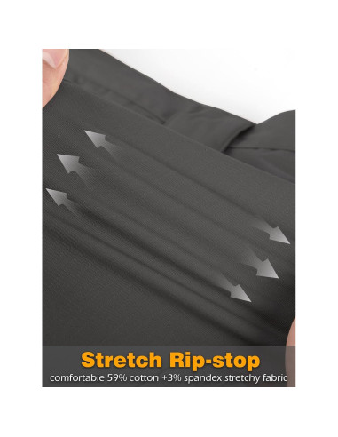 Pantalones Tácticos CARWORNIC Hombre Ripstop 30W x 76L 11 Bolsillos