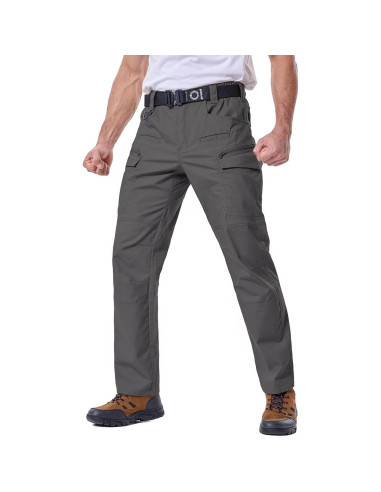 Pantalones Tácticos CARWORNIC Hombre Ripstop 30W x 76L 11 Bolsillos