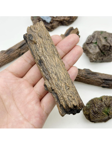 Cayway 8 PCS Ornamentos Miniatura Jardín - Tocones y Piedras