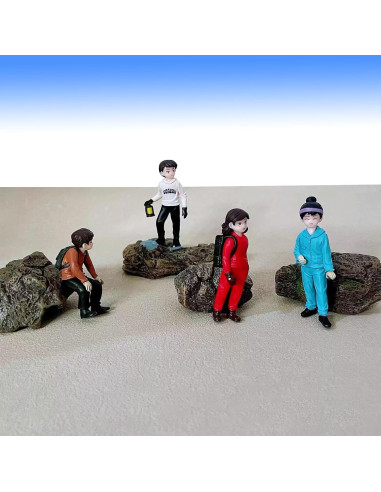 Cayway 8 PCS Ornamentos Miniatura Jardín - Tocones y Piedras