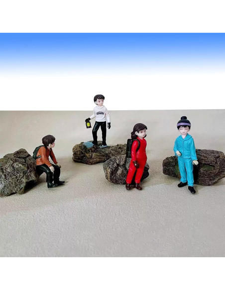 Cayway 8 PCS Ornamentos Miniatura Jardín - Tocones y Piedras