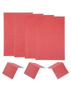 Tejas de Techo Miniatura MECCANIXITY PVC 29.5x19.5cm Rojo Oscuro