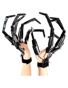 Guantes de Dedos Articulados Halloween MAPOTAD - Negro