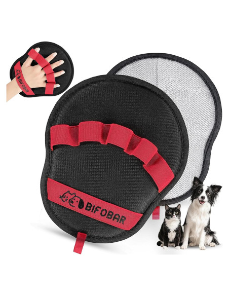 Guante Quitapelos Electroestático Bifobar Rojo 22x18.5cm