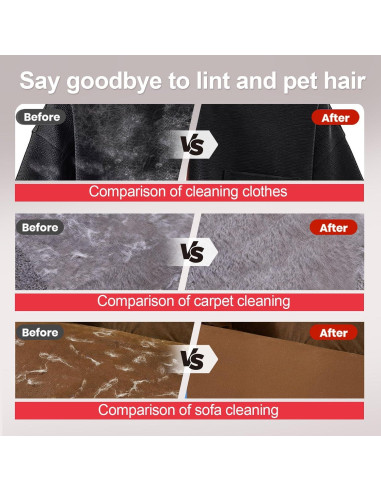 Guante Quitapelos Electroestático Bifobar Rojo 22x18.5cm