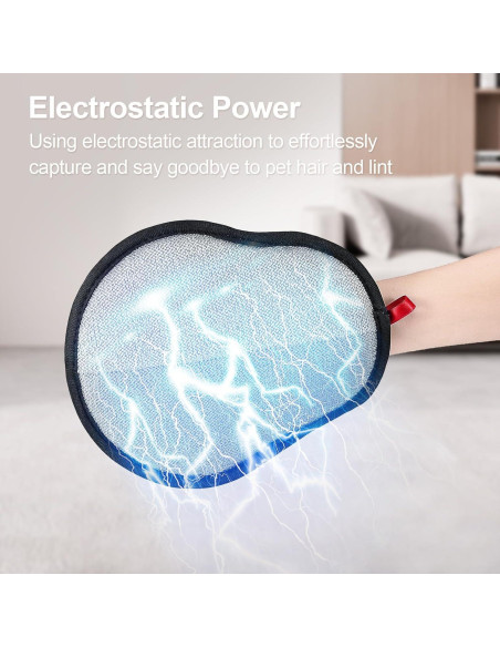 Guante Quitapelos Electroestático Bifobar Rojo 22x18.5cm