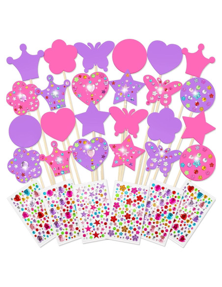 Kit de Varitas de Hada Juexica 24 Piezas Madera DIY