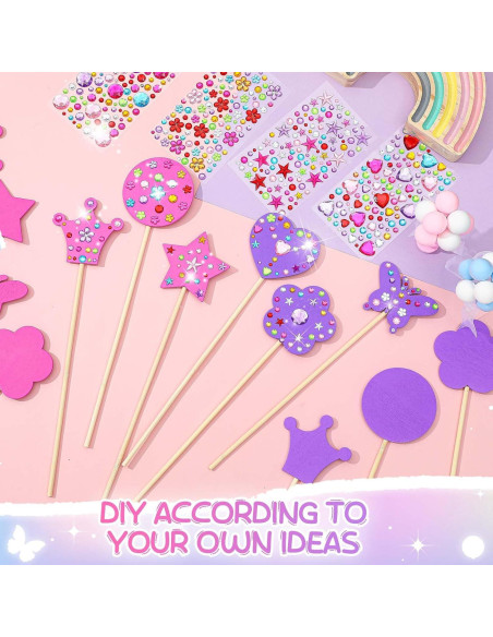 Kit de Varitas de Hada Juexica 24 Piezas Madera DIY