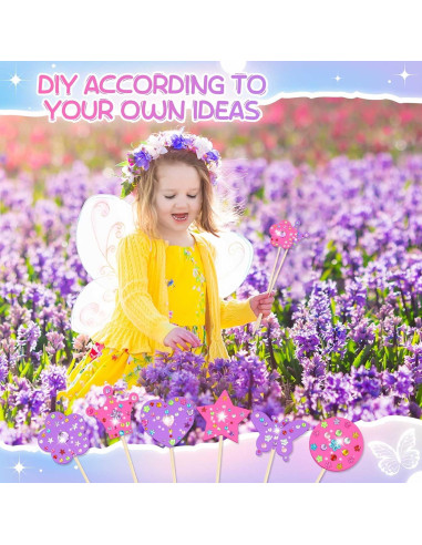 Kit de Varitas de Hada Juexica 24 Piezas Madera DIY