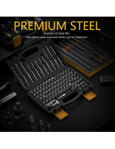 Conjunto de Puntas de Seguridad Renekton 97 Piezas Acero S2 2