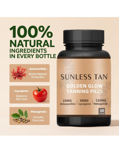 Suplemento bronceador Ardocme 1PCS - Brillo natural sin sol