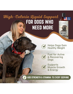 Suplemento Líquido Aumento de Peso Perros All American 60 Porciones 2