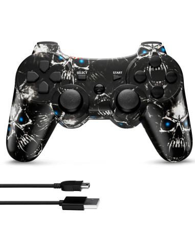 Controlador ISHAKO Inalámbrico PS3/PC - Doble Vibración 6 Ejes