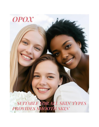 Kit de Depilación Facial OPOX - 76 Tiras de Cera Fría