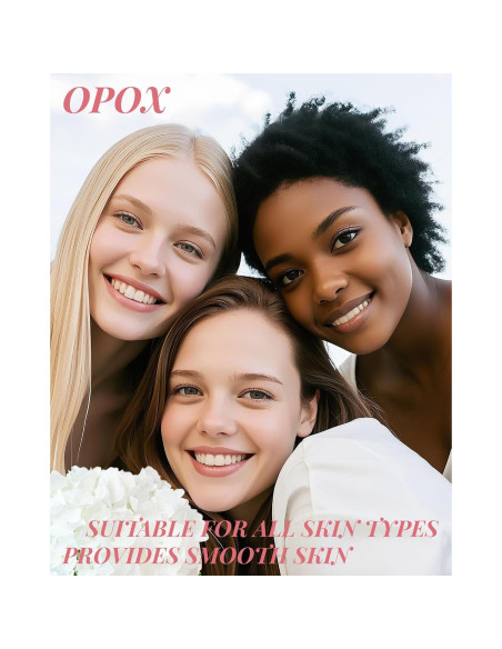 Kit de Depilación Facial OPOX - 76 Tiras de Cera Fría