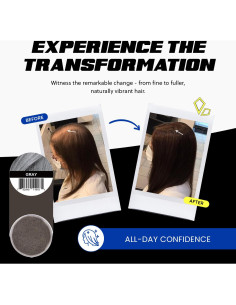 Fibra para Construcción de Cabello PrimeLook 27.5g Gris - Volumen Instantáneo 2