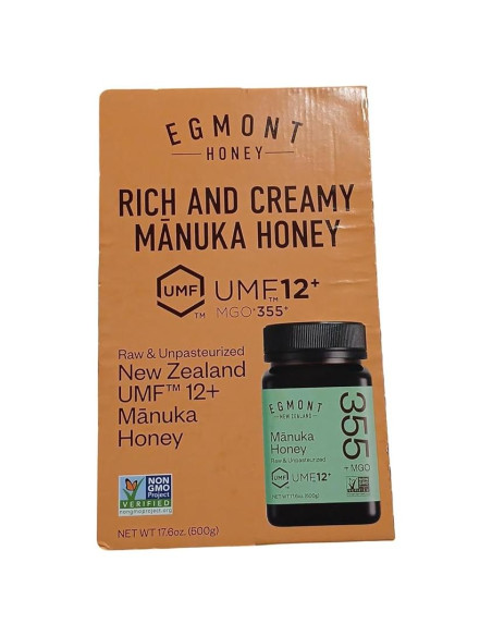 Miel de Mnuka Egmont Nueva Zelanda UMF 12+ Cruda 499g