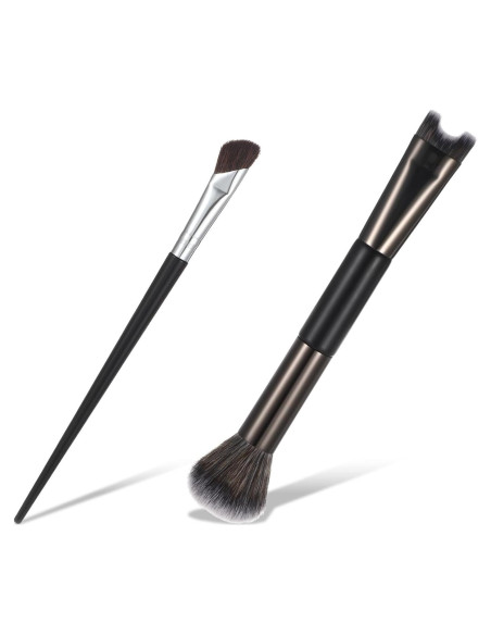 Set de 2 Brochas de Contorno de Nariz HJZHII - Precisión y Suavidad