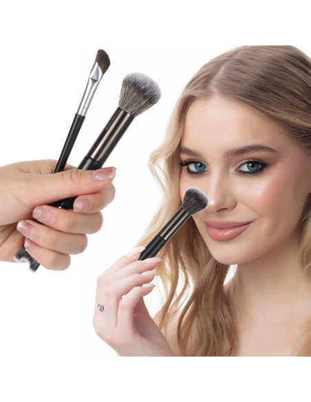 Set de 2 Brochas de Contorno de Nariz HJZHII - Precisión y Suavidad