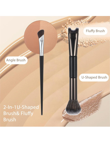 Set de 2 Brochas de Contorno de Nariz HJZHII - Precisión y Suavidad