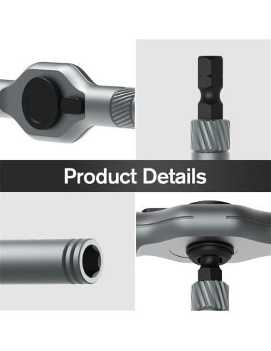 Juego de destornillador de trinquete magnético 24 en 1 Genérico