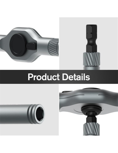 Juego de destornillador de trinquete magnético 24 en 1 Genérico