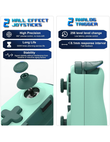 Controlador de Juegos Móvil arVin para Android/iOS - Gamepad Inalámbrico