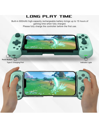 Controlador de Juegos Móvil arVin para Android/iOS - Gamepad Inalámbrico