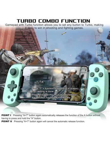 Controlador de Juegos Móvil arVin para Android/iOS - Gamepad Inalámbrico Controlador de Juegos Móvil arVin para Android/iOS - Gamepad Inalámbrico