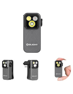 Linterna Olight Oclip Pro Recargable 500 Lúmenes Gris