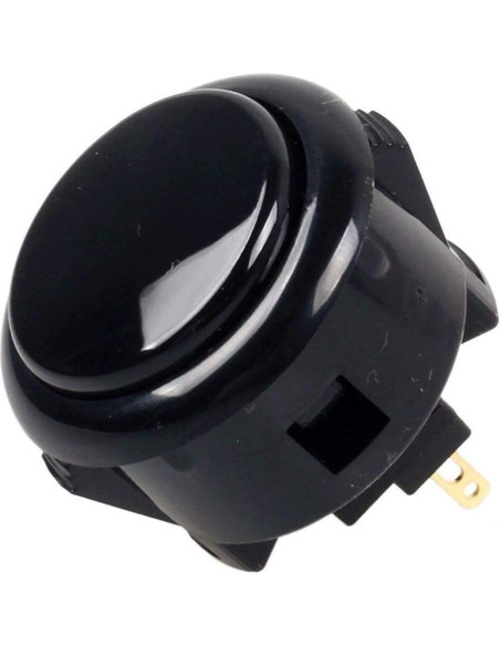 Botón Sanwa OBSF-30 30mm Negro para Joystick Arcade