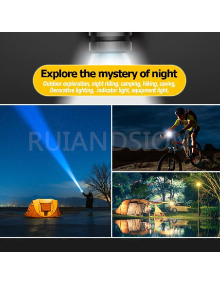 Bombilla LED E10 6V 0.12W Blanca 6000K Ruiandsion - 4 Pcs