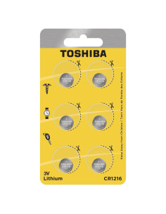 Batería de Moneda de Litio Toshiba CR1216 3V - 6 Unidades